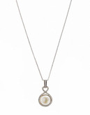 Fine Jewellery 14K Yellow Gold and Sterling Silver Diamond and Pearl Necklace - Pearl