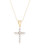 Fine Jewellery 14K Yellow Gold Tiny Cross Pendant - GOLD