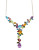 Town & Country Sterling Silver Mosaic Necklace - MULTI SEMI PRECIOUS STONE MIX