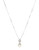 Fine Jewellery Diamond and Pearl Pave Heart Pendant Necklace - White