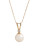 Fine Jewellery 10K Yellow Gold Diamond And Pearl Pendant - PEARL