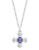 Judith Ripka Ambrosia Maltese Cross pendant on 17 inch chain - Blue
