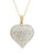 Fine Jewellery 14K Yellow Gold Crystal Heart Pendant - Crystal