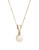 Fine Jewellery 10K Yellow Gold Diamond And Half Drill Pearl Pendant - PEARL