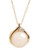 Fine Jewellery 10K Yellow Gold, Diamond And Pearl Pendant - Pearl