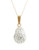 Fine Jewellery 14K Yellow Gold Crystal Teardrop Pendant - Crystal