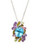 Town & Country Sterling Silver Mosaic Gemstone Necklace - Multi Coloured