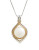Fine Jewellery Sterling Silver 14K Yellow Gold And Pearl Pendant - PEARL