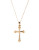 Fine Jewellery 14KT Pol Tiny Cross Pendant - GOLD