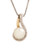 Fine Jewellery 14K Yellow Gold Diamond And Pearl Pendant - Pearl