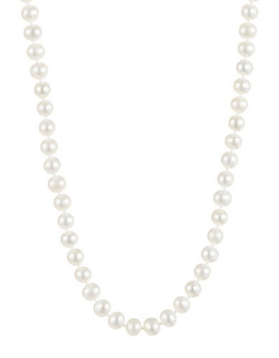 Fine Jewellery 14K Yellow Gold Short Freshwater Pearl Necklace - White