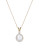 Fine Jewellery 10K Yellow Gold 8mm Pearl and Diamond Necklace - PEARL