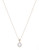 Fine Jewellery 10K Yellow Gold 8mm Pearl and Diamond Necklace - Pearl