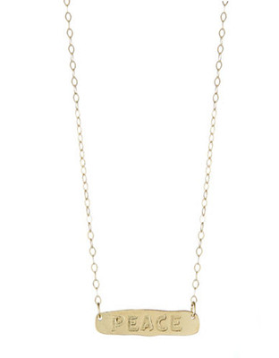 Fine Jewellery Peace Necklace - Yellow Gold