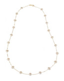 Fine Jewellery 14K Yellow Gold Pearl Station Necklace - Pearl