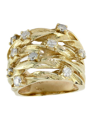 Effy Effy 14K Yellow Gold 0.98ct Diamond Ring - Diamond - 7