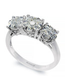 Effy 14K White Gold Diamond Ring - White - 7