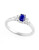 Effy 14K White Gold Diamond Sapphire Ring - SAPPHIRE - 7