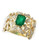 Effy 14K Yellow Gold, Diamond And Emerald Ring - Diamond/Emerald - 7