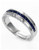 Effy 18k White Gold Sapphire Ring - Diamond - 7