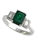 Effy Emerald Stone Ring - Emerald - 7