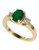 Effy 14K Yellow Gold Diamond and  Emerald Ring - Emerald
