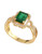 Effy 14K Yellow Gold, Diamond And Emerald Ring - Emerald - 7