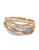 Effy Diamond Ring In White And Yellow Gold - TWO TONE GOLD - 7