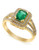 Effy 14k Yellow Gold Diamond Emerald Ring - Emerald