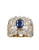 Effy 14K Yellow Gold Diamond And Sapphire Ring - Sapphire - 7