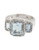 Effy 14K White Gold, Diamond And Aquamarine Ring - Aquamarine - 7