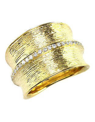 Effy 14K Yellow Gold Diamond Ring - Yellow Gold - 7