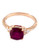 Effy 14K Rose Gold Diamond and Lead Glass Filled Ruby Ring - Ruby - 7