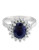 Effy 14K White Gold Diamond And Sapphire Ring - SAPPHIRE - 7