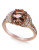 Effy 14K Rose Gold Diamond and Morganite Ring - PINK - 7