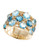 Effy 14K Yellow Gold Multi Gemstone and Diamond Ring - Diamond - 7
