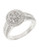 Effy 14K White Gold Pave Bezel Diamond Ring - Diamond