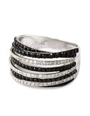 Effy White and Black Diamond Ring - Diamond - 7