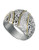 Effy Sterling Silver, 18K Yellow Gold And Diamond Ribbon Ring - Diamond