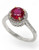 Effy 14k  White and Yellow Gold Diamond Lead and Glass Filled Ruby Ring - Ruby - 7