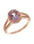 Town & Country 10K Pink Gold and Diamond Ring - Purple - 7
