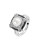 Fine Jewellery Freshwater Pearl Ring with White and Black Diamonds - PEARL - 7