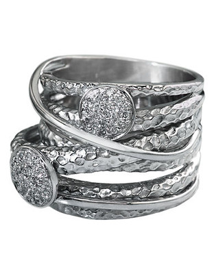 Effy Sterling Silver Diamond Ring - Silver
