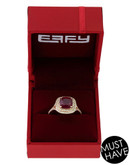 Effy 14K Rose Gold Diamond Ruby Lead Glass Filled Ring - Red - 7