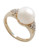 Fine Jewellery 10K Yellow Gold, Diamond And 10mm Pearl Ring - Pearl - 7