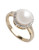 Fine Jewellery 10K Yellow Gold, Diamond And 9mm Freshwater Pearl Ring - Pearl - 7