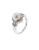 Fine Jewellery Diamond and Pearl Ring - WHITE - 7