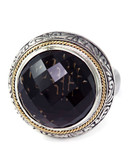 Effy 18K Yellow Gold and Silver Onyx Ring - Onyx