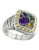 Effy Sterling Silver, 18K Yellow Gold And Multi-Colour Gemstone Ring - Silver/Gold