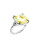Judith Ripka La Petite Cushion Stone Ring - CRYSTAL - 6